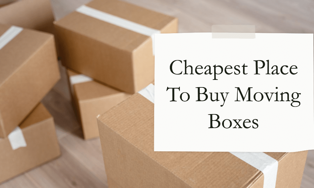 cheapest place to buy moving boxes