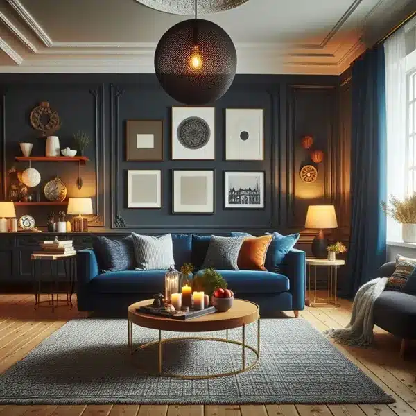 Decorating Around Your Navy Blue Sofa