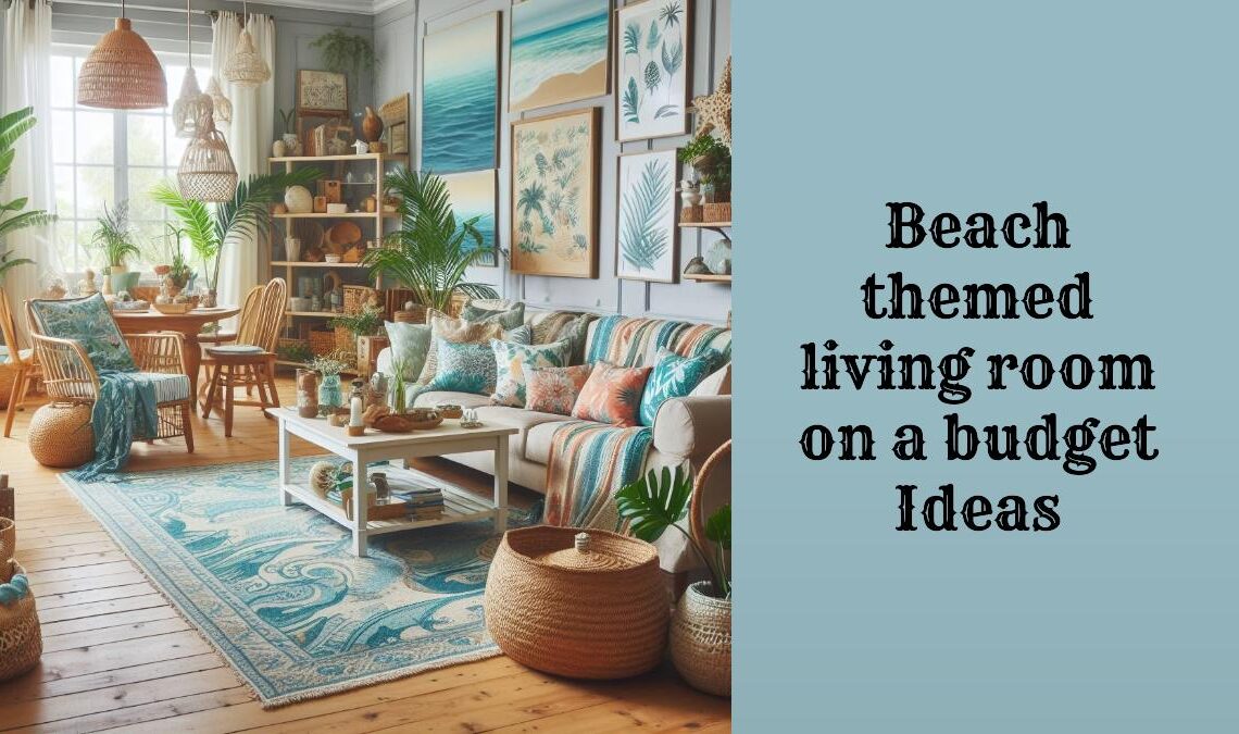 beach themed living room on a budget